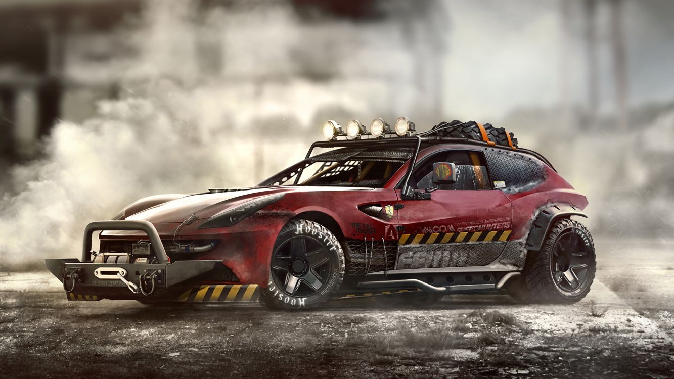 Chevrolet Camaro Rojo y Negro. Wallpaper in 2560x1440 Resolution