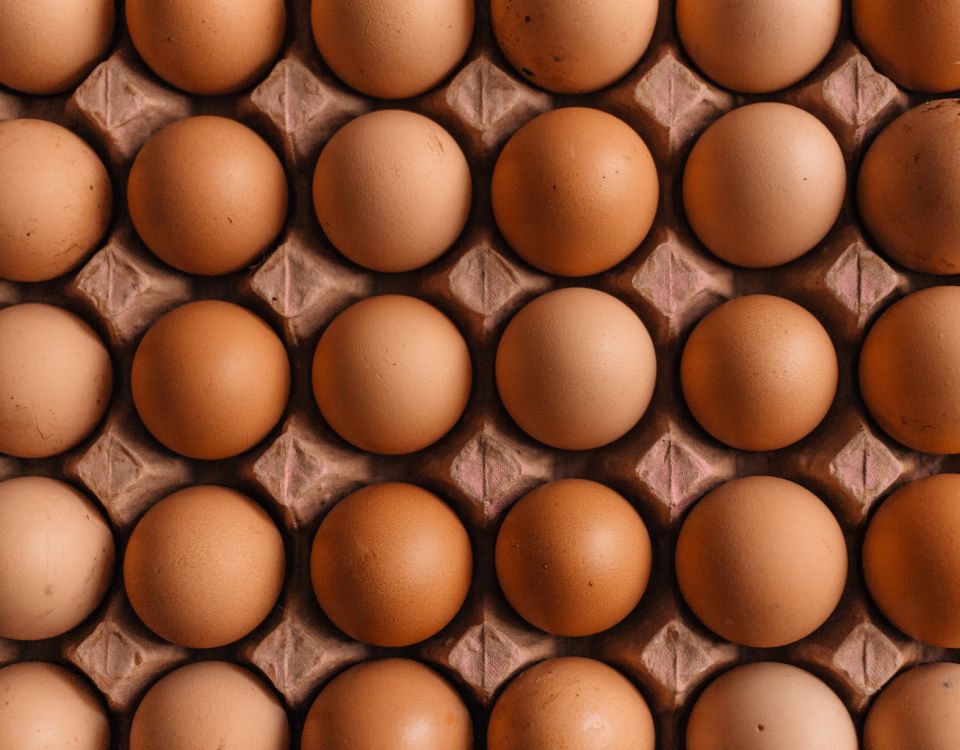 brown egg tray on brown wooden table