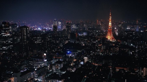 Image city skyline during night time