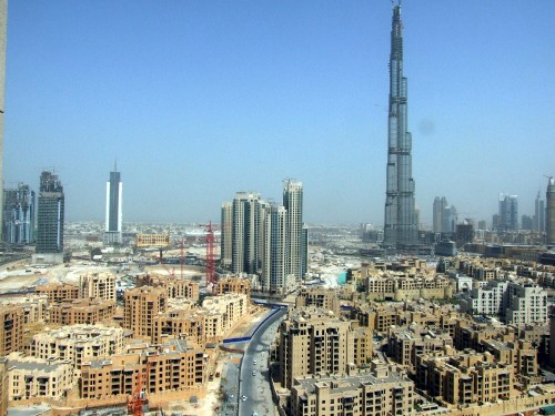 Image city skyline under blue sky during daytime