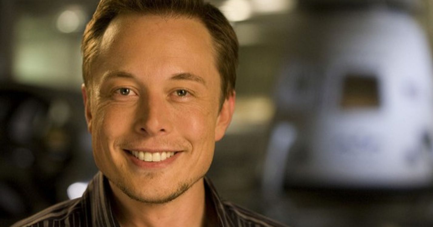 Elon Musk, Face, Facial Expression, Forehead, Smile. Wallpaper in 3200x1680 Resolution