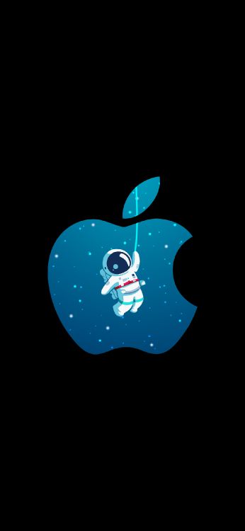 Astronaute, Amoled, IPhone, Apple, Azure. Wallpaper in 1205x2609 Resolution