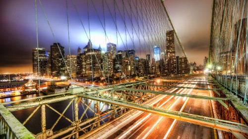 Image time lapse photography of city lights during night time