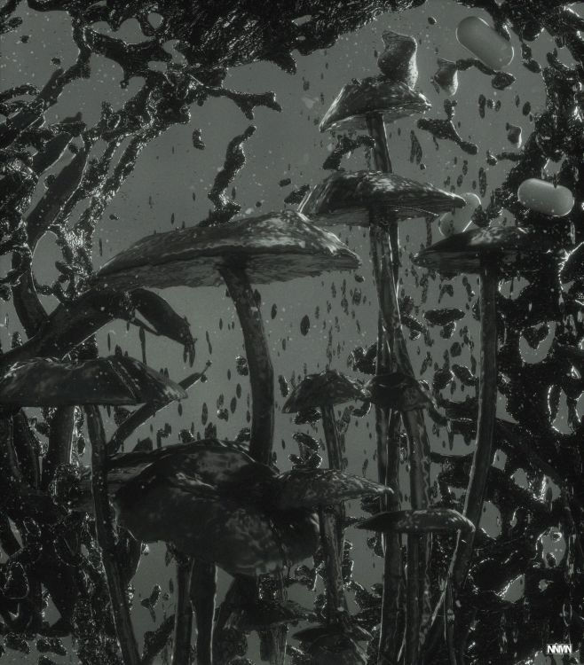 Peinture Abstraite en Noir et Blanc. Wallpaper in 1920x2187 Resolution