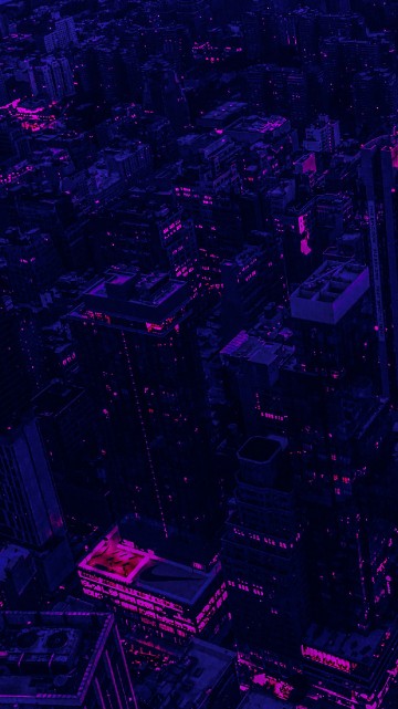 Image smartphone, purple, forehead, high rise building, metropolis