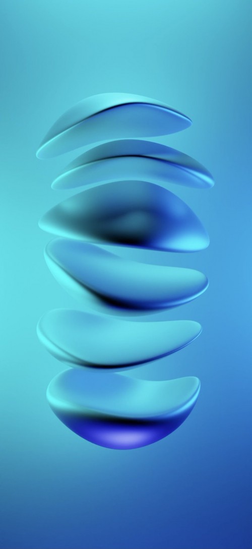 Image apples, graphics, 3d rendering, water, blue