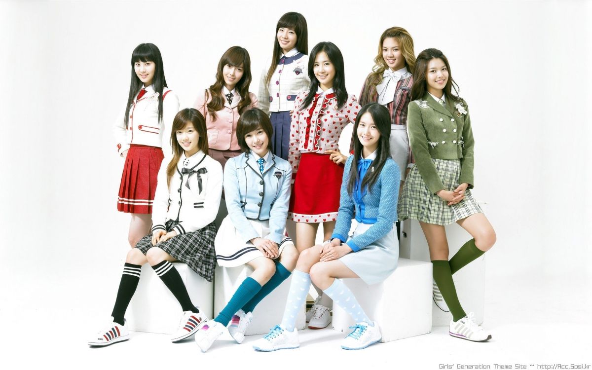 Las Niñas de la Generación De, el Uniforme de la Escuela, Soleado, k Pop, Equipo. Wallpaper in 1920x1200 Resolution