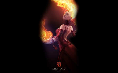 Image dota 2, defense of the ancients, valve corporation, flame, darkness