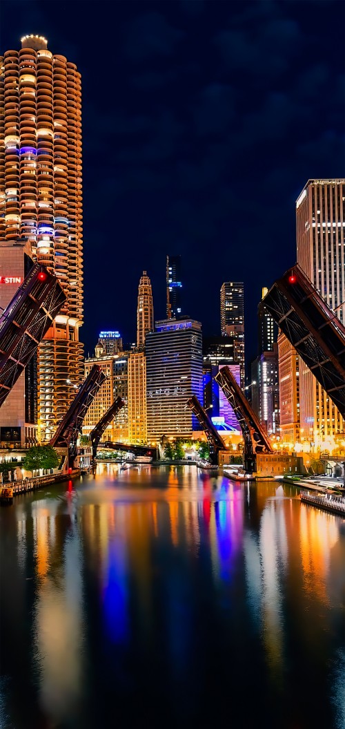 Image skyscraper, chicago, the second city, building, water