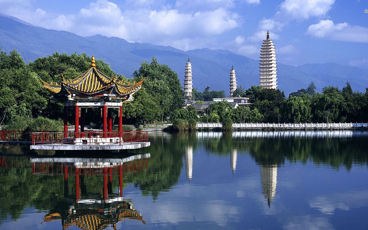 中国, 反射, 中国建筑, 性质, 旅游景点 壁纸 2560x1600 允许