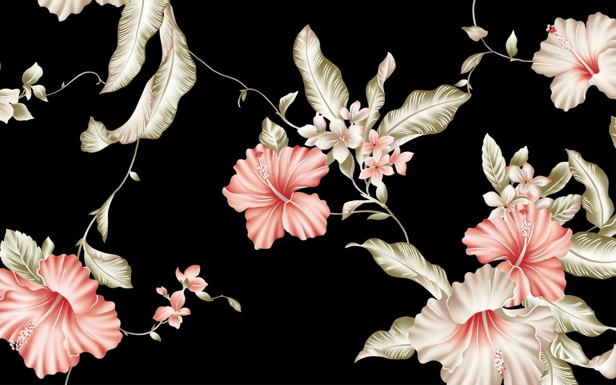 显花植物, 弹簧, 矢量图形, 开花, 菌群 壁纸 1920x1200 允许