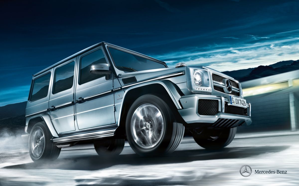 Argent Mercedes Benz Classe g Suv. Wallpaper in 1920x1200 Resolution