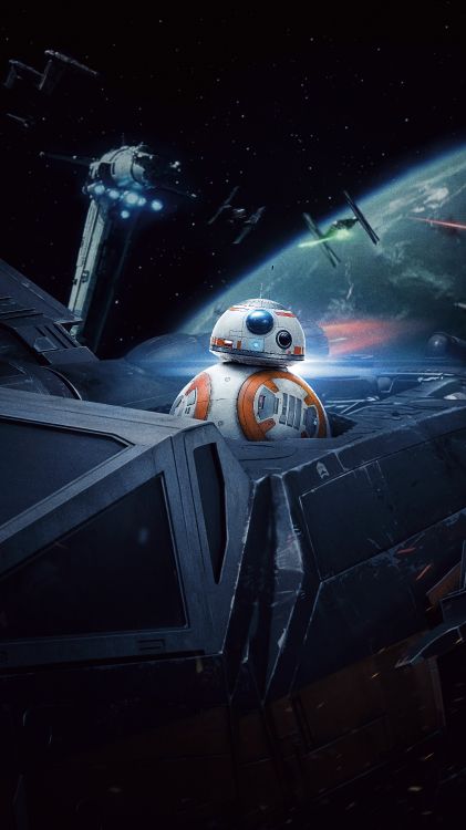 Star Wars, BB-8, Darth Vader, Poe Dameron, Affiche. Wallpaper in 4833x8600 Resolution