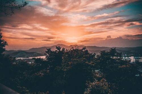 Image golden hour, sunset, cloud, nature, afterglow