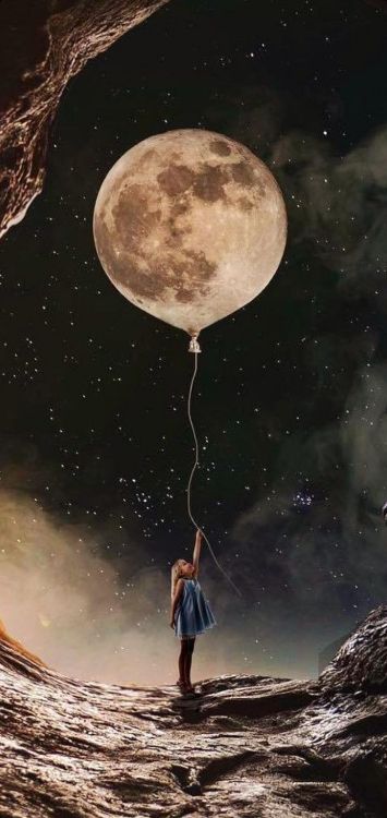 月光, 月亮, 这个星球, 很好的, 气氛 壁纸 1440x3040 允许