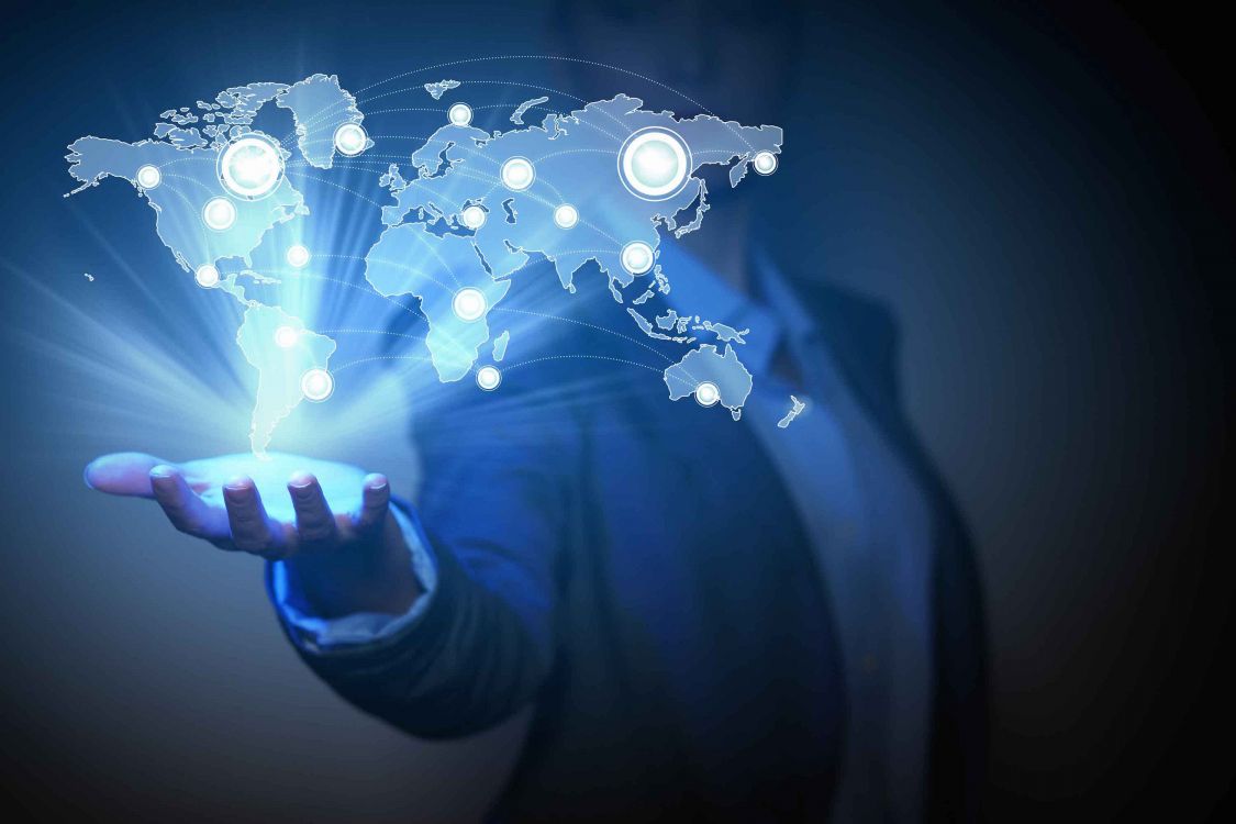 Person Mit Blauem Und Weißem Licht. Wallpaper in 3000x2000 Resolution