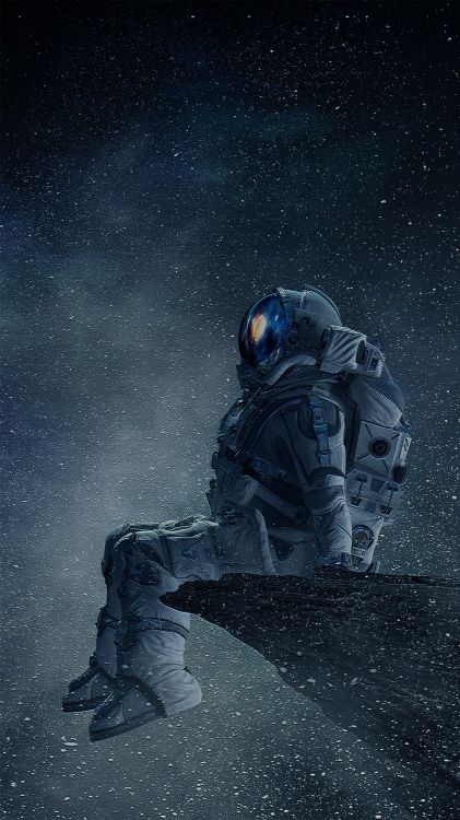 Astronaute, Pente, Objet Astronomique, Les Gens Dans la Nature, Espace. Wallpaper in 1152x2048 Resolution