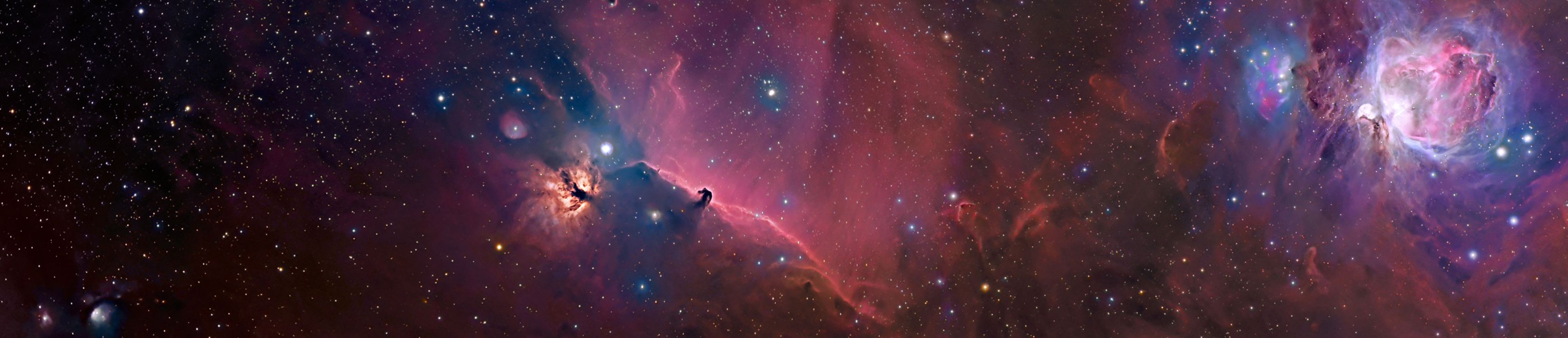 Ilustración de Galaxia Blanca y Azul. Wallpaper in 5261x1136 Resolution