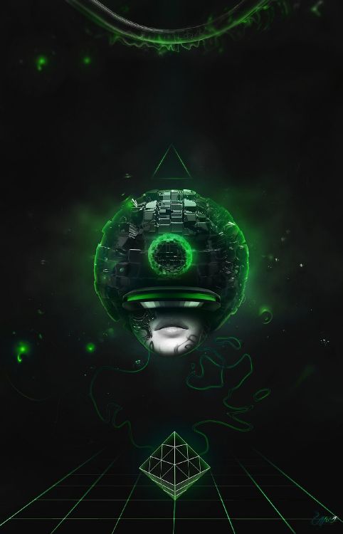 Planeta Verde y Blanco Con Estrellas. Wallpaper in 1610x2502 Resolution