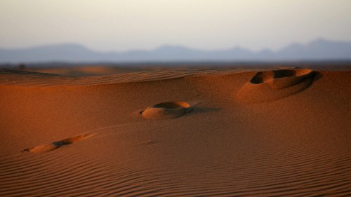 Image brown sand under blue sky during daytime