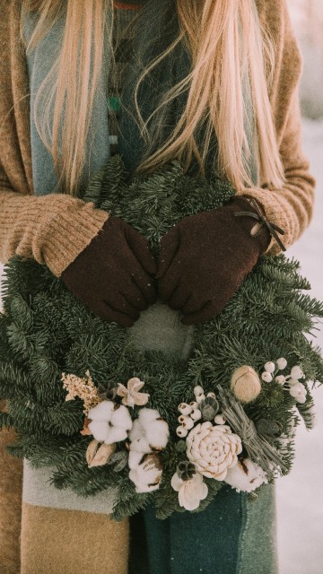 Image wreath, floral design, brown, flower, bouquet