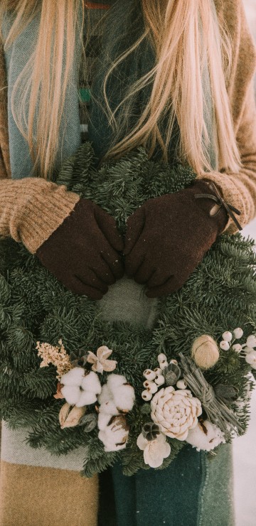 Image wreath, floral design, brown, flower, bouquet