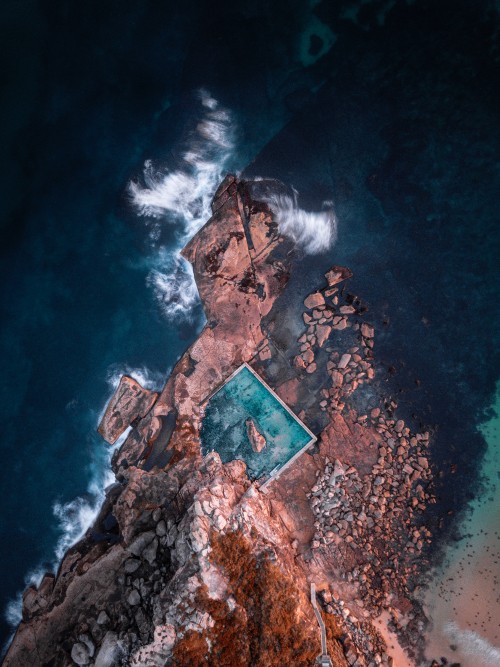 Image water, geology, sky, rock, blue