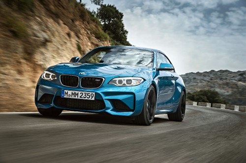 Image blue bmw m 3 on road during daytime