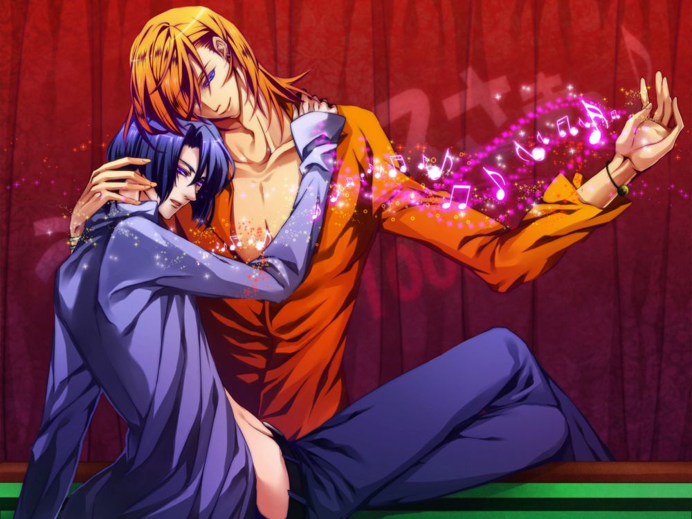 Femme Aux Cheveux Blonds en Robe Bleue Personnage D'anime. Wallpaper in 2048x1536 Resolution