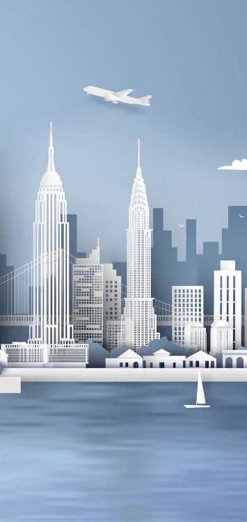 Gratte-ciel, Paysage Urbain, Architecture, Bâtiment, la Journée. Wallpaper in 1420x3000 Resolution