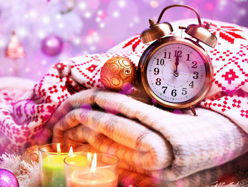 Neujahr, Weihnachten, Hand, Pink, Uhr. Wallpaper in 5200x3935 Resolution