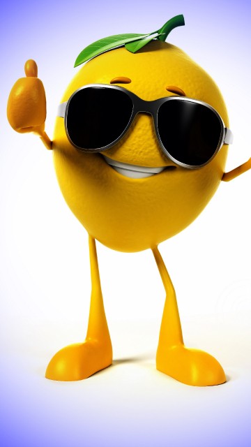 Image yellow and green frog wearing sunglasses