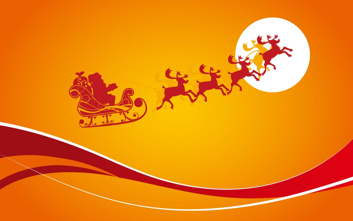Weihnachten, Weihnachtsmann, Gelb, Text, Orange. Wallpaper in 1920x1200 Resolution