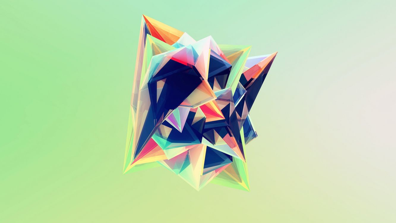 Pintura Abstracta Rosa Amarilla y Azul. Wallpaper in 2560x1440 Resolution