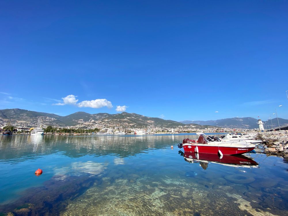water, cloud, mountain, blue, watercraft