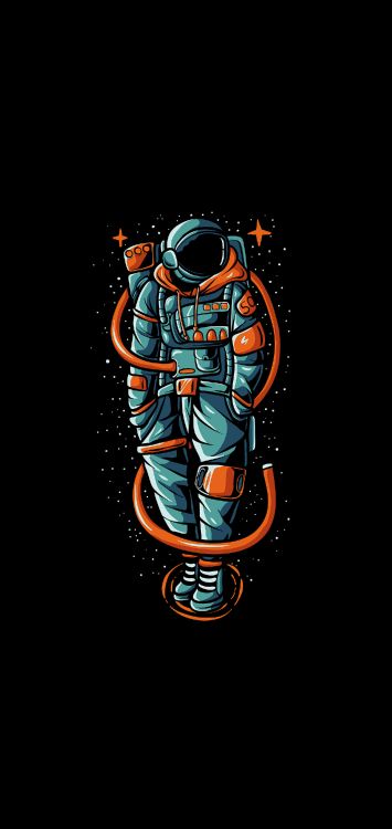 Espacio, Astronauta, Amoled, Ropa de Calle de Astronauta, Camiseta. Wallpaper in 1421x3000 Resolution