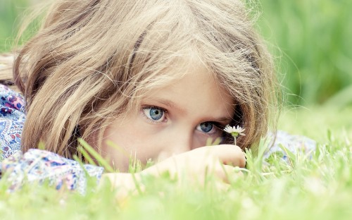 Image face, blond, grass, eye, child