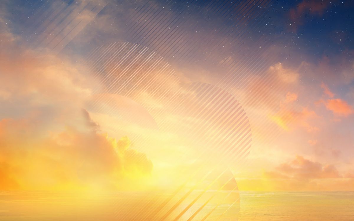 Cielo Azul y Amarillo Con Nubes. Wallpaper in 2560x1600 Resolution