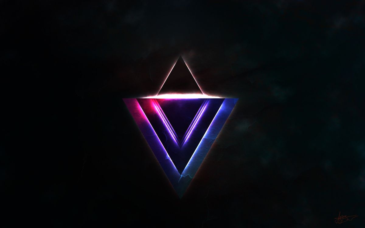 三角形, 光, 紫色的, 电蓝色的, 紫罗兰色 壁纸 2560x1600 允许
