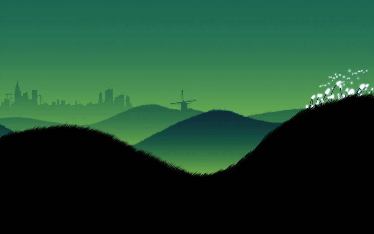 Silhouette de Montagne Pendant la Journée. Wallpaper in 2560x1600 Resolution