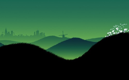 Image silhouette of mountain during daytime