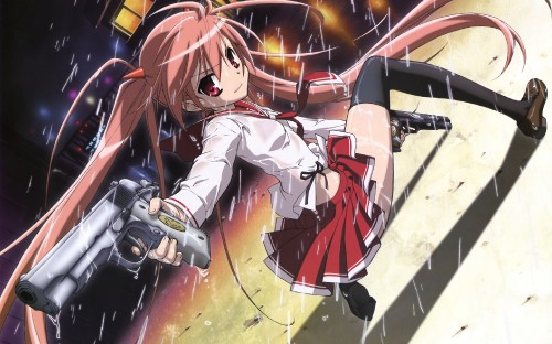 Image woman in red and white dress anime character