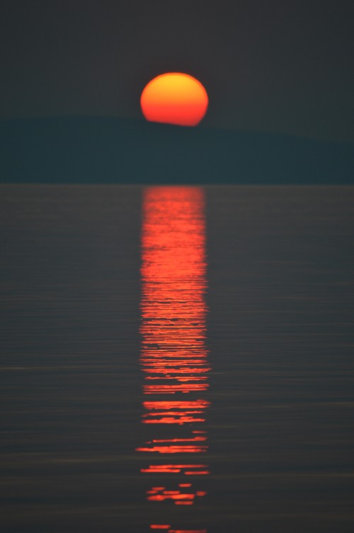 Image body of water during sunset