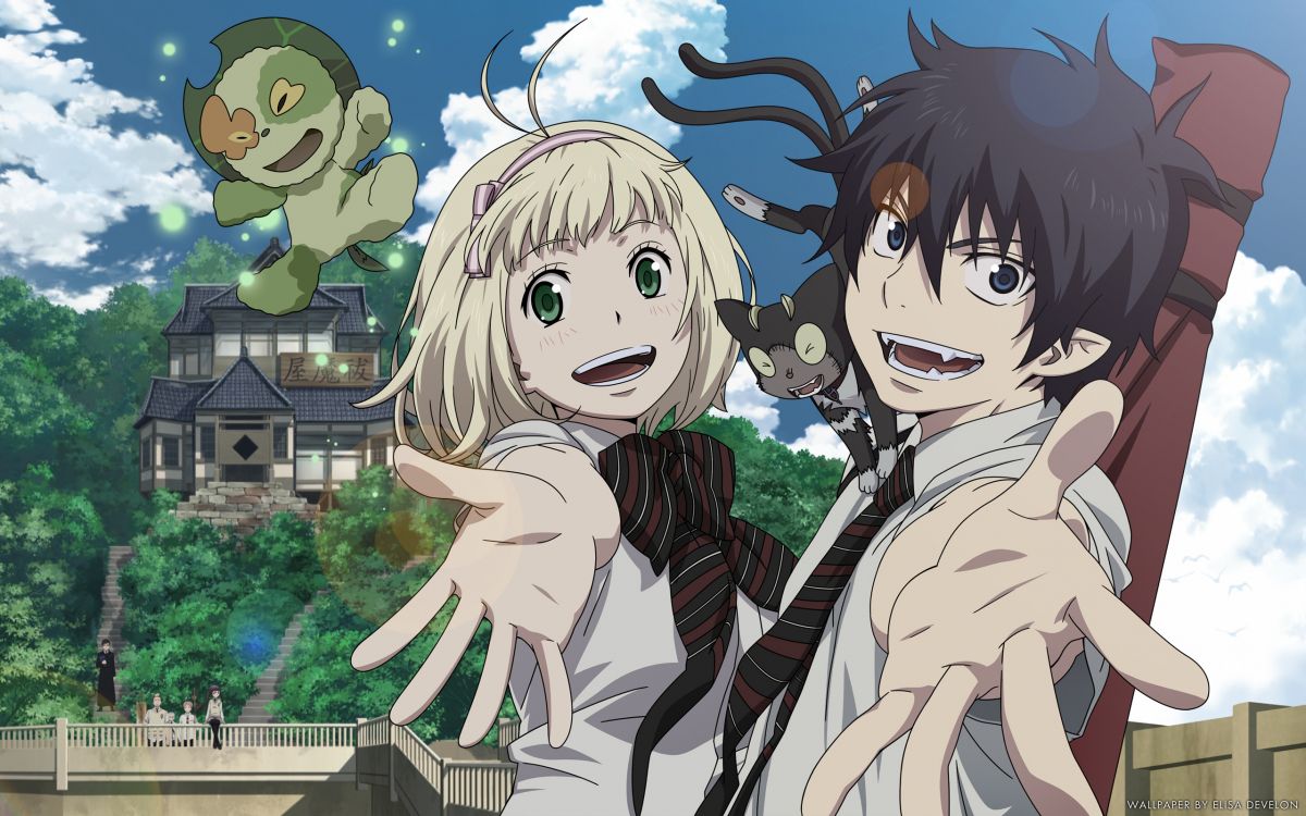 2 Personajes de Anime de Niña en Uniforme Escolar. Wallpaper in 2560x1600 Resolution