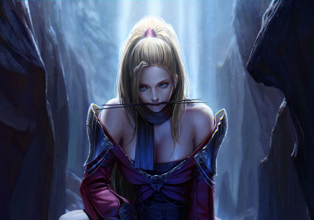 Femme en Blouson de Cuir Noir. Wallpaper in 1920x1348 Resolution