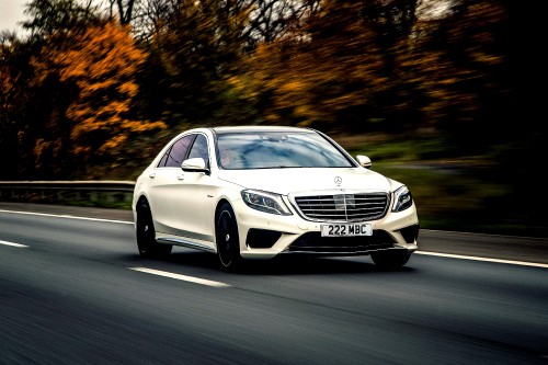 Image white mercedes benz sedan on road during daytime