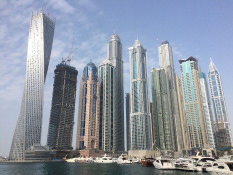 Wallpaper White and Blue High Rise Buildings Near Body of Water During ...