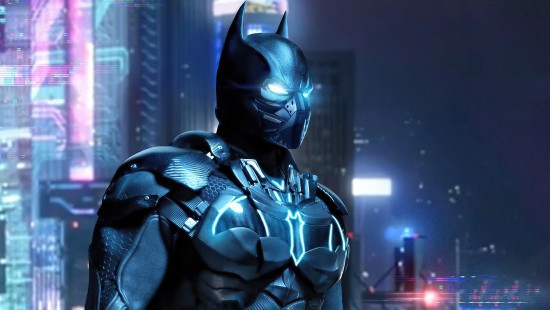 Image batman, superhero, dc comics, electric blue, machine