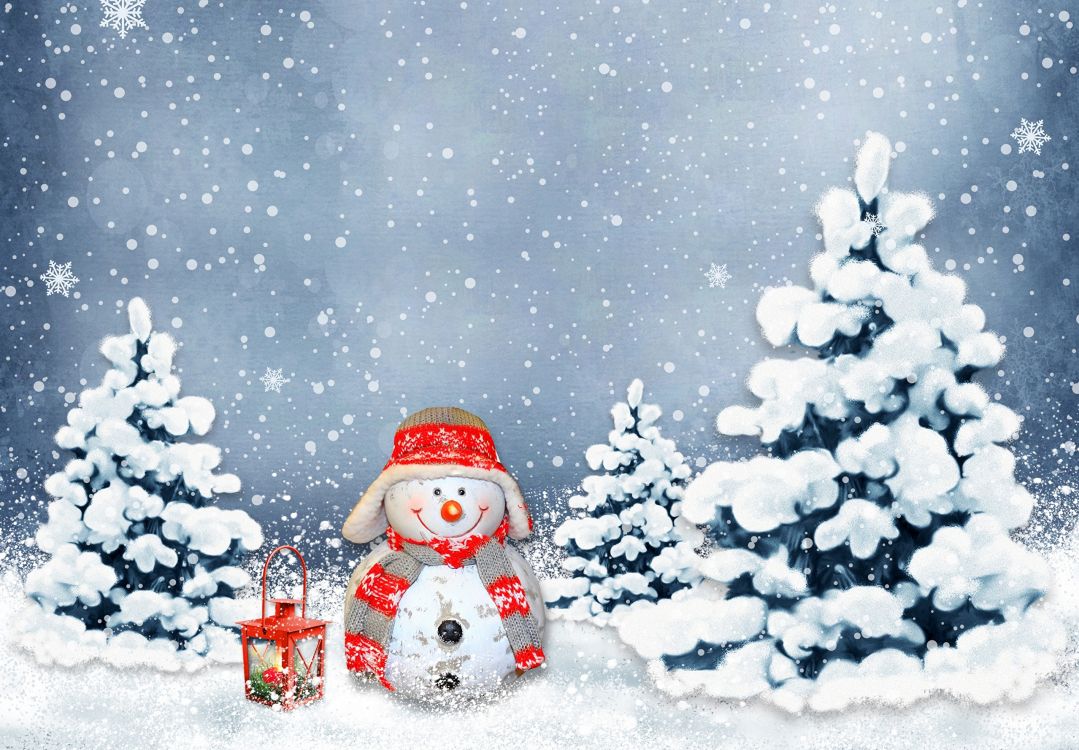Weihnachten, Weihnachtsdekoration, Weihnachtsbaum, Schneemann, Winter. Wallpaper in 2560x1778 Resolution