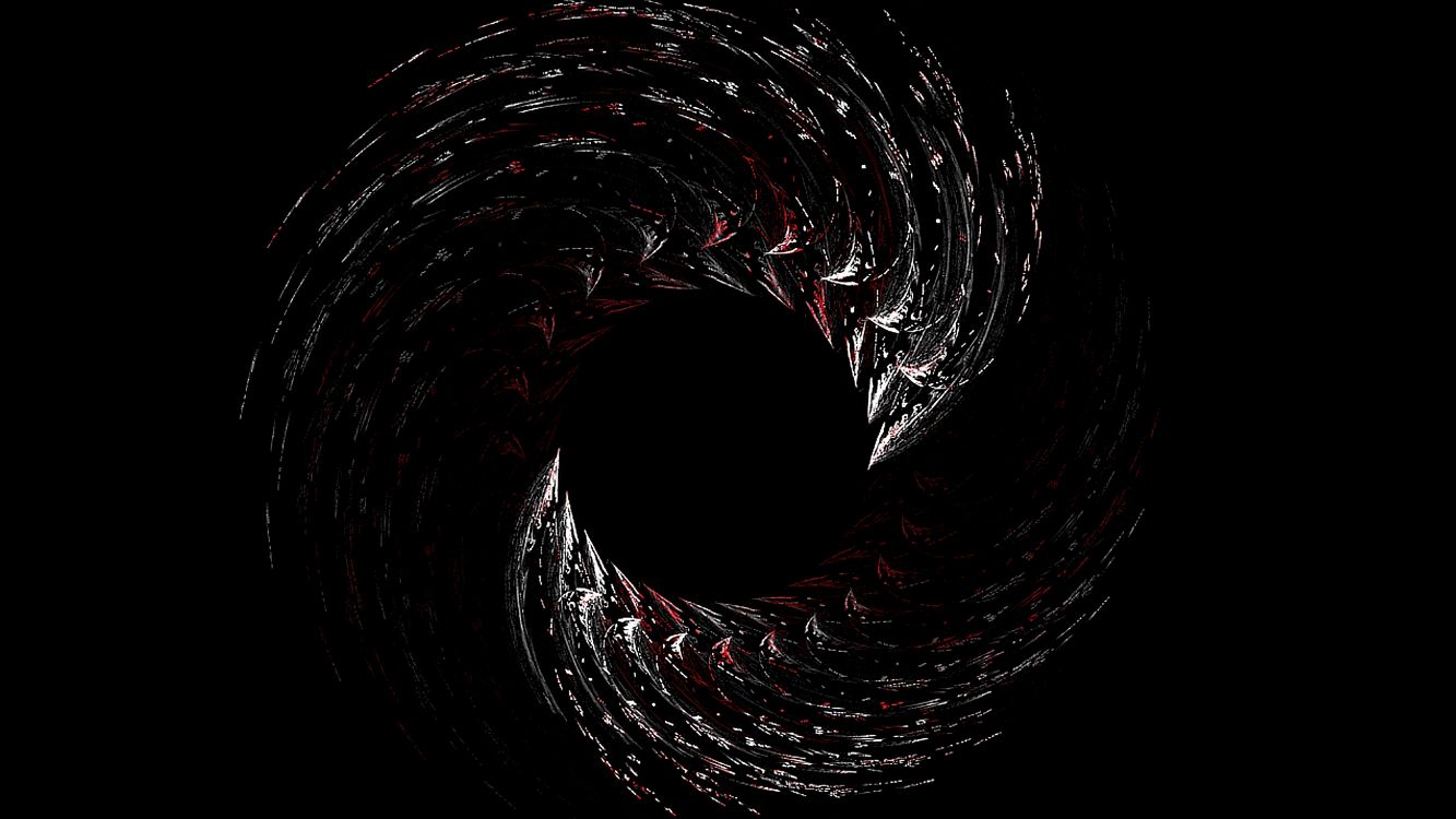 Illustration en Spirale Noir et Blanc. Wallpaper in 3840x2160 Resolution